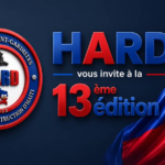 alt="El periodista José Abreu junto a Evens Virgle en la 13ra edición del evento de la diáspora haitiana HARD"
