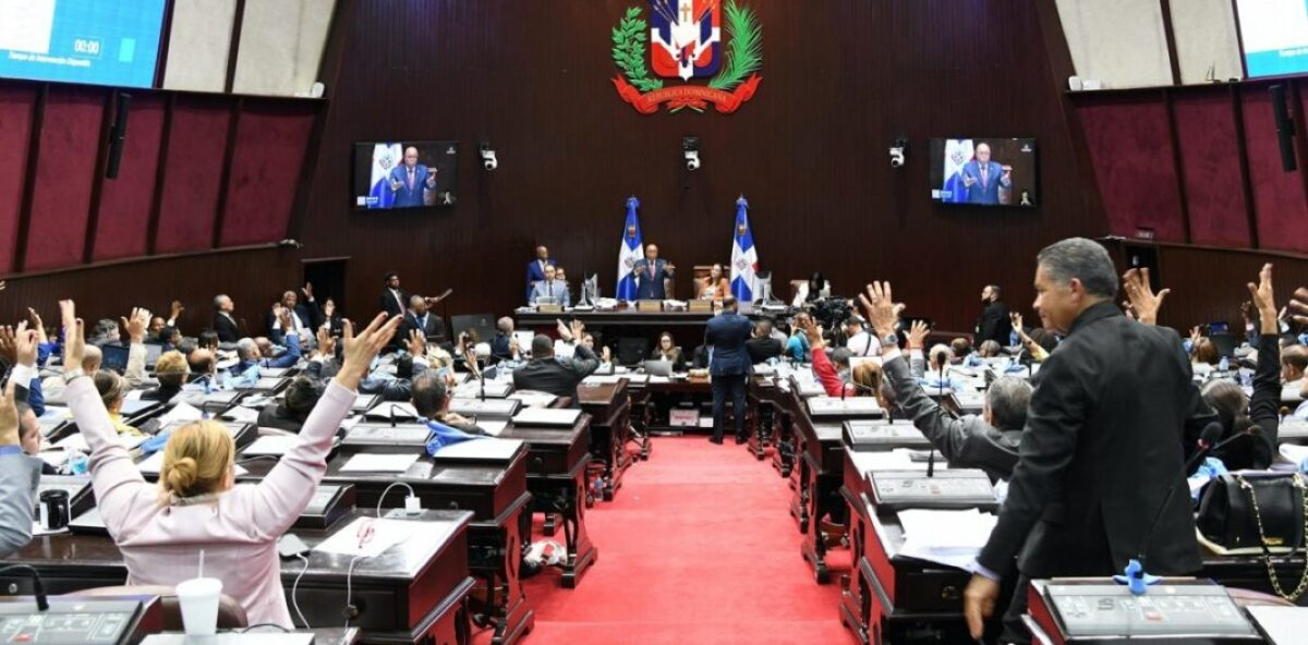 Sesión de la Cámara de Diputados en el Congreso Nacional durante la votación de los préstamos del Poder Ejecutivo)