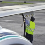 Aviones de aerolineas dominicanas parqueados en rampa aeropuerto AILA