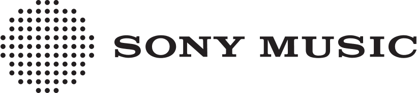 Logotipo corporativo de Sony Music e imágenes de artistas internacionales cuyos derechos musicales fueron adquiridos.