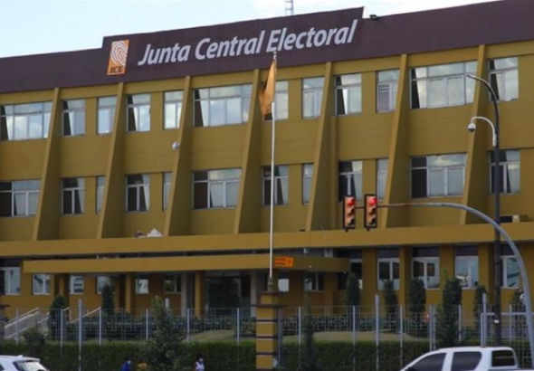 Sede principal de la Junta Central Electoral JCE en Santo Domingo regulando las encuestas electorales de la Republica Dominicana.