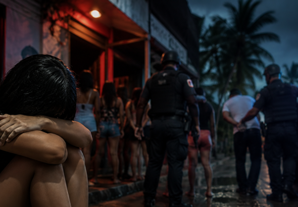 Autoridades de la Procuraduria Especializada contra la Trata de Personas realizan allanamientos contra la explotacion sexual en Cabarete Puerto Plata.