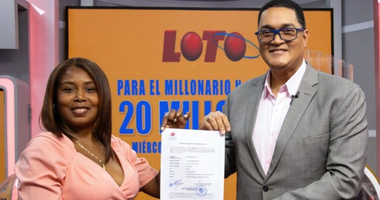 Emprendedora gana 20 millones en el Loto de LEIDSA con jugada automática