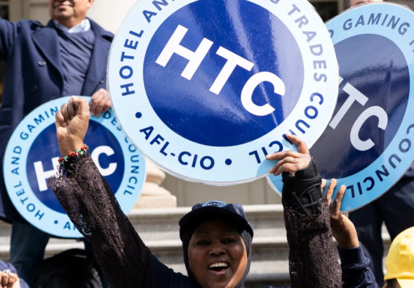 Trabajadores de hoteles Nueva York contrato.