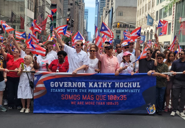 Adriano Espaillat Desfile Nacional Puertorriqueño Nueva York