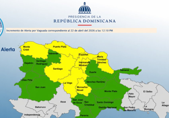 INDOMET mantiene alertas por fuertes lluvias y tormentas eléctricas en varias provincias
