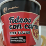 Fideos instantáneos Dragolivo.