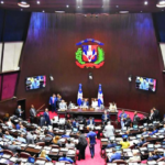 Sesión ordinaria en el hemiciclo de la Cámara de Diputados de la República Dominicana discutiendo la reforma al Código Laboral.