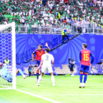 Mikel Oyarzabal de Espana celebra gol en el Mundial de la FIFA 2026