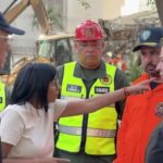 Residentes abuchean a Delcy Rodríguez durante visita a zona afectada por los terremotos en Venezuela
