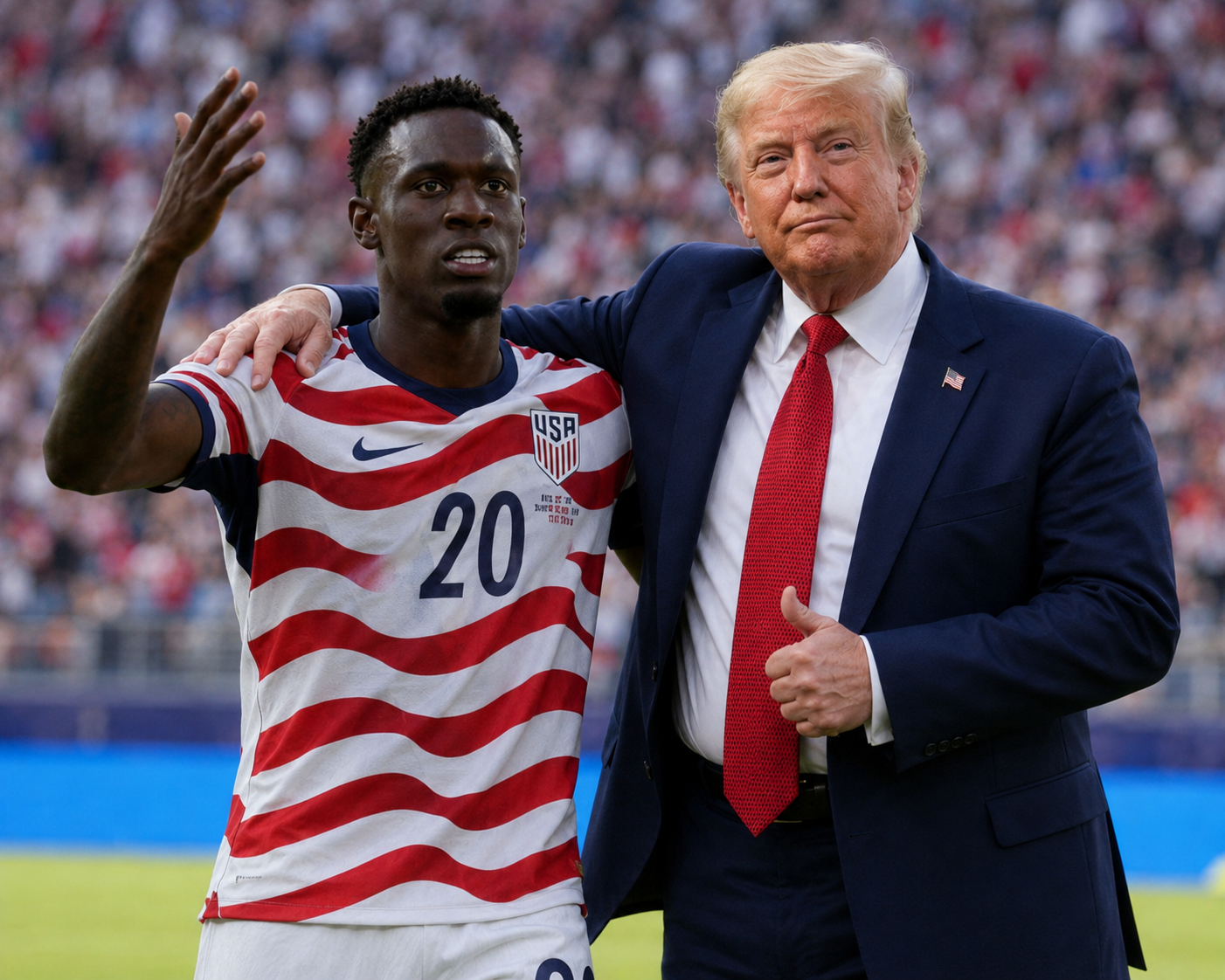 Trump confirma que pidió a la FIFA revisar la tarjeta roja de Balogun antes del duelo ante Bélgica en el Mundial 2026