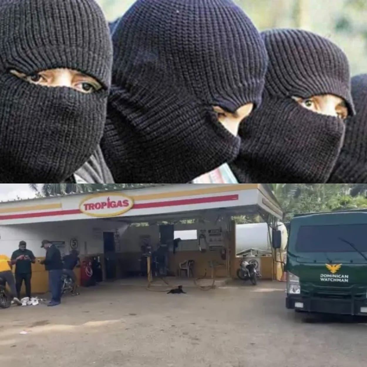 Comando armado asalta Tropigas y camión de valores en Monte Plata