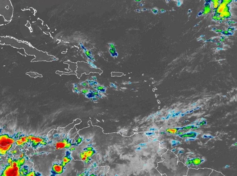 El Centro de Pronósticos emitió una alerta por aguaceros fuertes y posibles granizadas sobre varias regiones de la República Dominicana