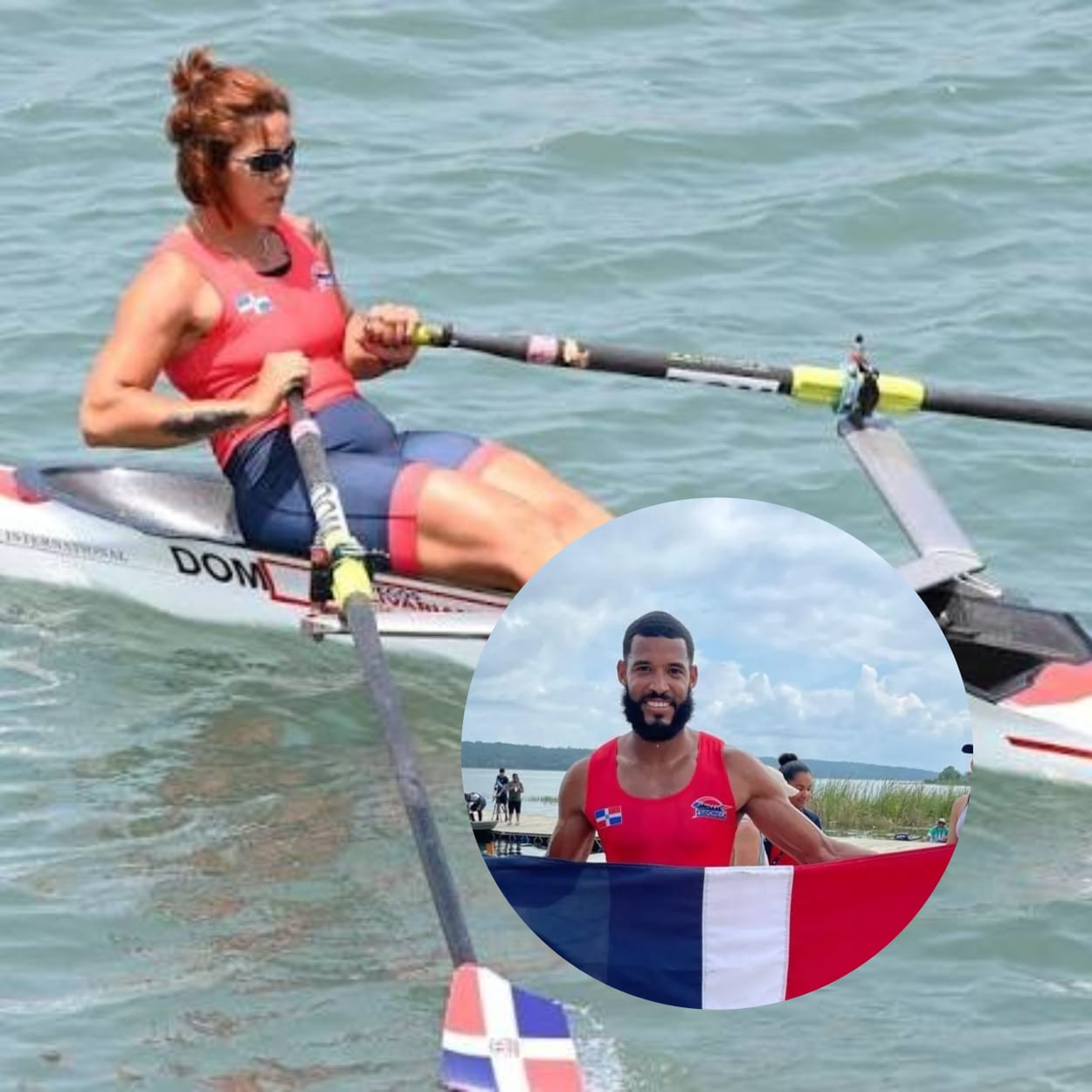 Plata para Dominicana en remo: Ignacio Vásquez y Wendy Simó en JCC 2026