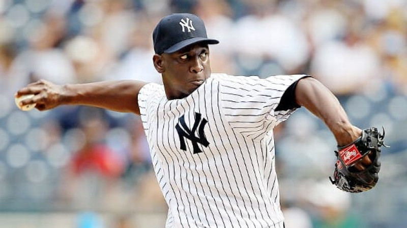 El exlanzador relevista dominicano Rafael Soriano durante su dominio monticular en el béisbol de las Grandes Ligas.