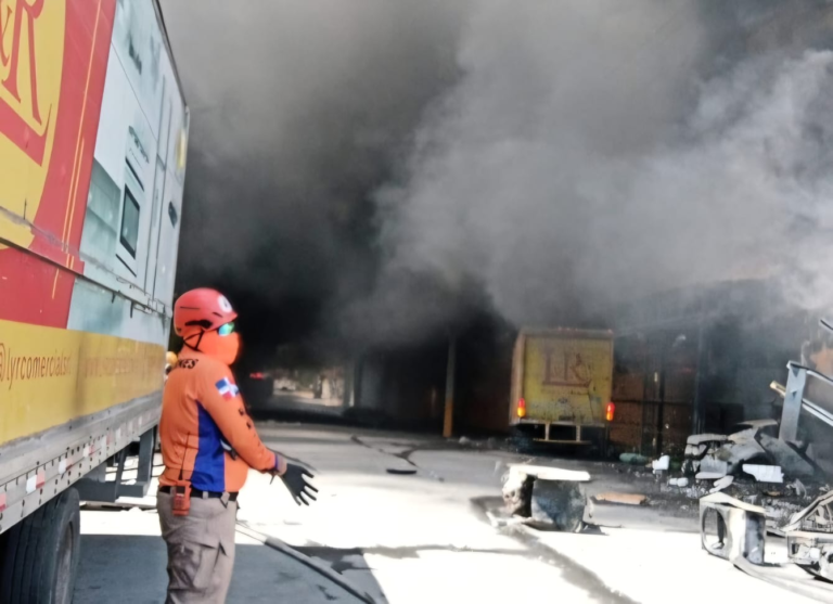 Apresan a 17 personas por saqueo en incendio de L&R Comercial SDE