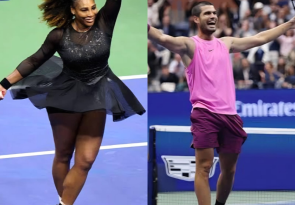 Serena Williams y Carlos Alcaraz harán dupla en el US Open 2026