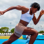 Marileidy Paulino corre el relevo 4x400m mixto en Santo Domingo 2026
