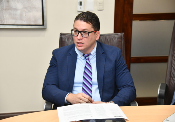 Zoilo García y Miguel Franjul en encuentro sobre salud mental en República Dominicana.