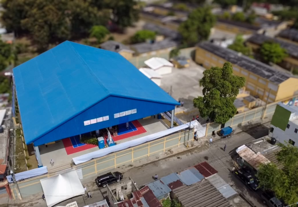 Abinader inaugura techado escolar de RD$26.6 millones en Cambita Garabitos