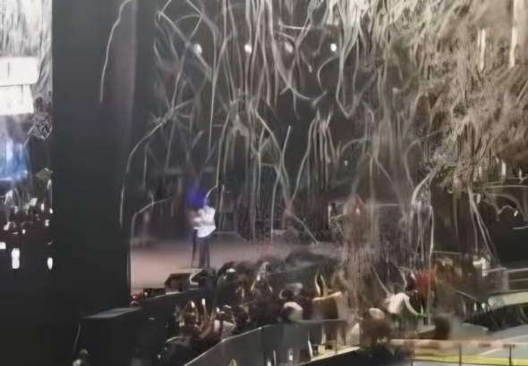 Cañón de confeti lesiona a fotógrafos en concierto de Ramón Orlando