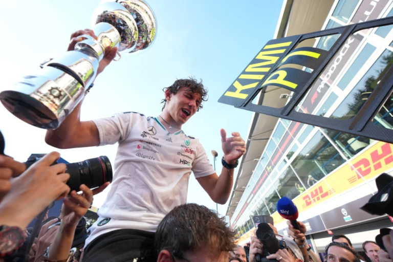 ¡Locura en Monza! Kimi Antonelli firma una remontada histórica, gana el GP de Italia y roza el título mundial