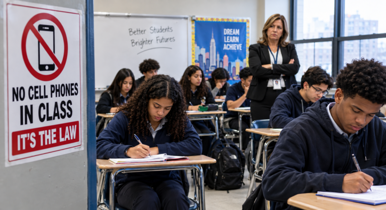 La ley vs. la trampa: Docentes de Nueva York revelan el calvario de vigilar las aulas sin celulares a un año de la prohibición