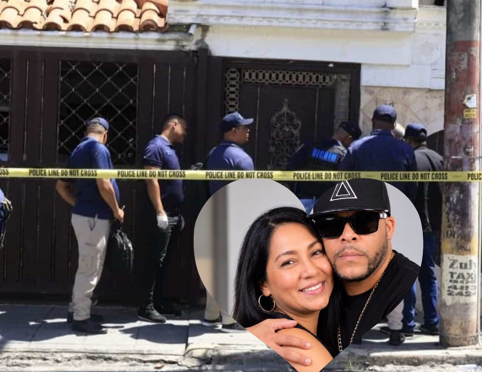 Dicrim e Inacif investigan el asesinato de la esposa del merenguero Julián Oro Duro en Brisa Oriental.