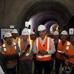 Abinader supervisa túnel pluvial de 3 kilómetros para reducir inundaciones en la avenida Luperón