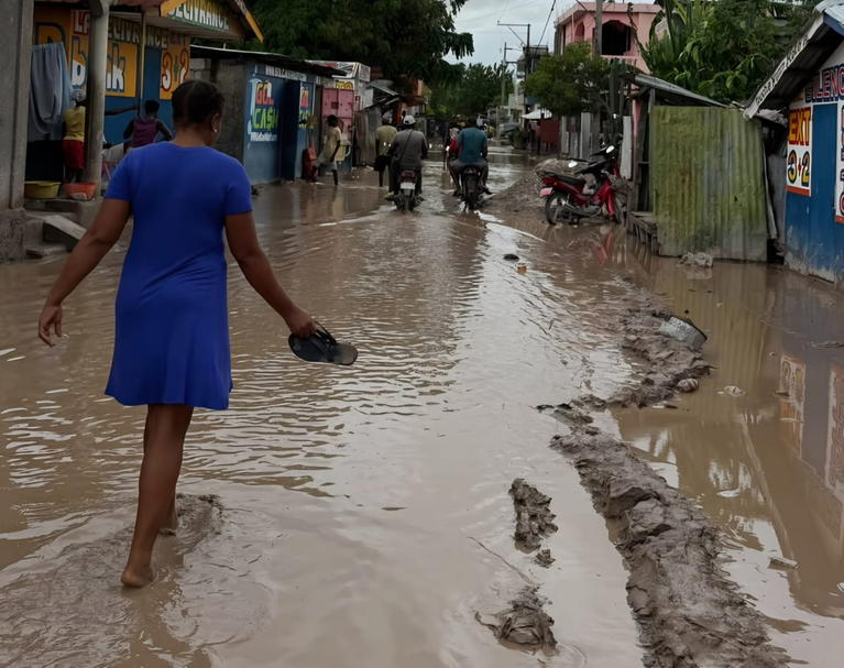 Haití: tres muertos y un desaparecido por lluvias en el sureste