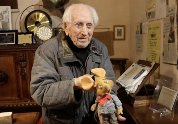 Muere a los 100 años Peppino Mazzullo, la inolvidable voz original de Topo Gigio
